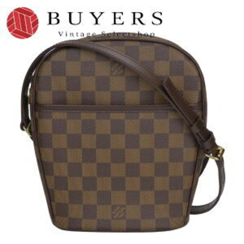 Louis Vuitton Shoulder Bag Ipanema Damier Ebene Brown Crossbody